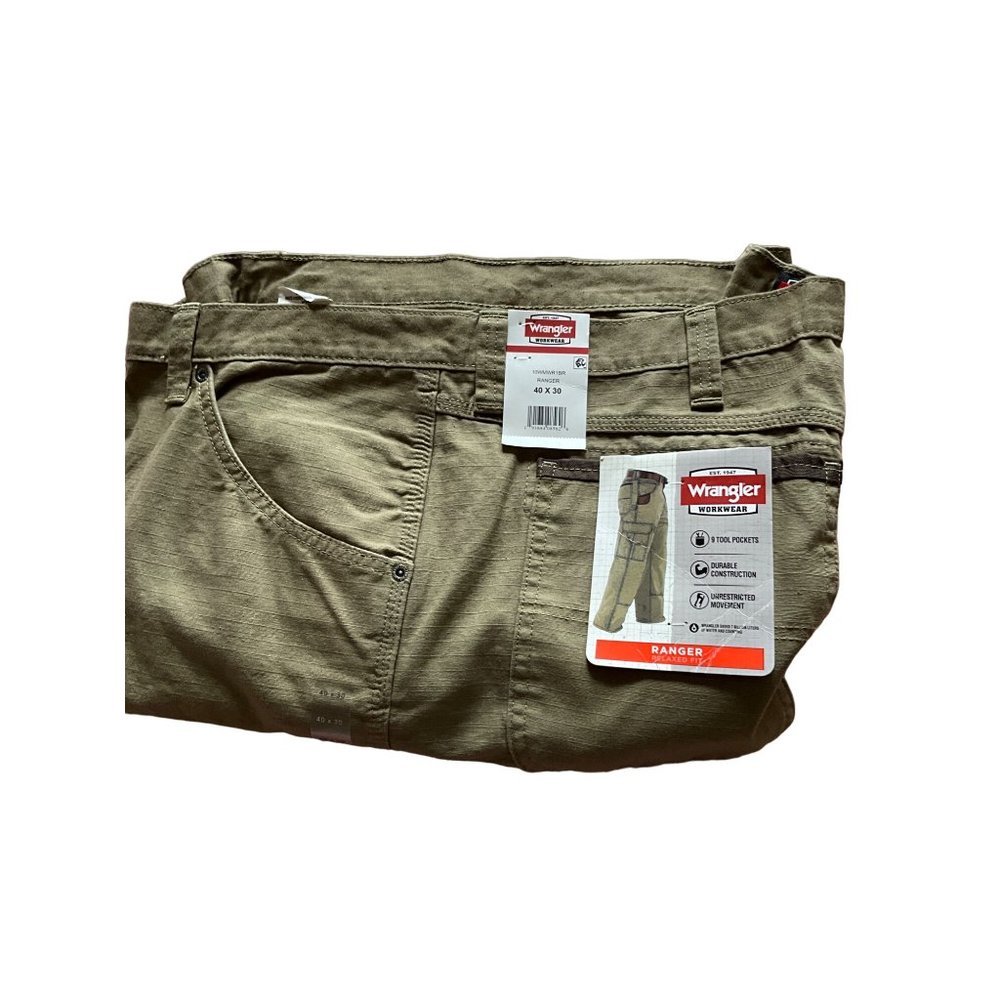 NWT Wrangler Workwear Ranger 40x30 Bark‎ Ripstop